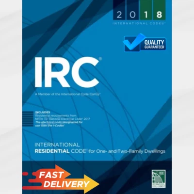 International Residential Code IRC 2018 Paperback Free Shipping - Image 1 of 4