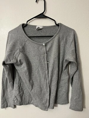 Cárdigan Suéter Bogari Botón Mujer Talla Grande Carrera Formal Diseñador Gris Foto 1 de 4