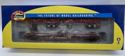 Athearn HO 96372 50' Flat Car with 2-25’ Trailers Canadian National CN NOS New - Image 1 of 4