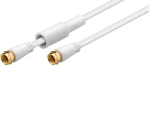 Goobay 67298 Cavo Antenna SAT Piatto (80 dB), 2x Schermato, Resistente alle Intemperie, 10 m - Foto 1 di 4