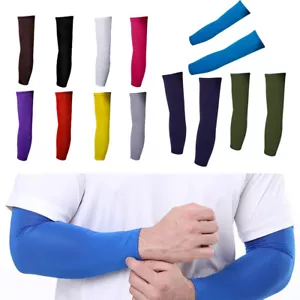 Summer Cooling Arm Sleeves Cover UV Sun Protection Sports Outdoor for Men Women - Picture 1 of 37