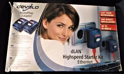 Devolo HomePlug-Adapter dLan Highseed Starter Kit Ethernet 85Mbit/s  - Bild 1 von 4