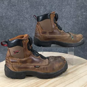 Red Wing Boots Mens 10 D Flexbond 6Inch Boa Safety Toe Work Boot 4216 Brown - Picture 1 of 16