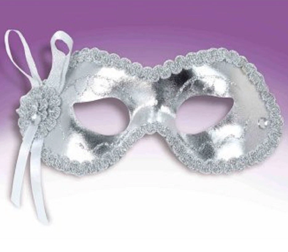 Celebration Half Mask - Mardi Gras - Costume Accessory - One Size - 3 Colors - Image 1 of 1