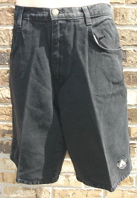 NUEVO SIN ETIQUETAS Original AIRWALK Negro Denim Tipo Hombre Pantalones Cortos, Talla M-32",XL-36" Foto 1 de 2