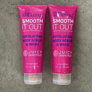 You Are Amazing JUICY GRAPEFRUIT Exfoliating Body Scrub & Wash 8 oz/236.6mL New - Picture 1 of 7