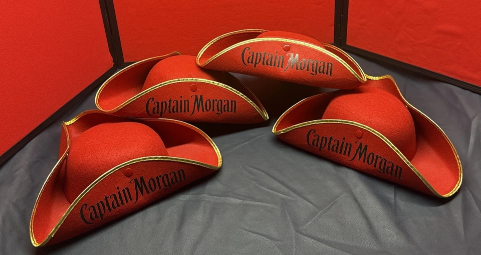 4x Sombrero Pirata Capitán Morgan Vestido Elegante Disfraz Accesorio Foto 1 de 4