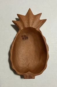Tazón de tuerca de madera Kamani tallada a mano con forma de piña Filipinas - Imagen 1 de 8