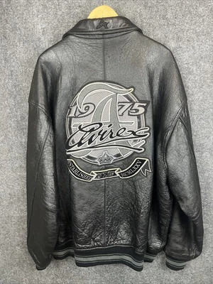 Chaqueta de cuero vintage AUTÉNTICA Avirex NYC negra 4XL Foto 1 de 4