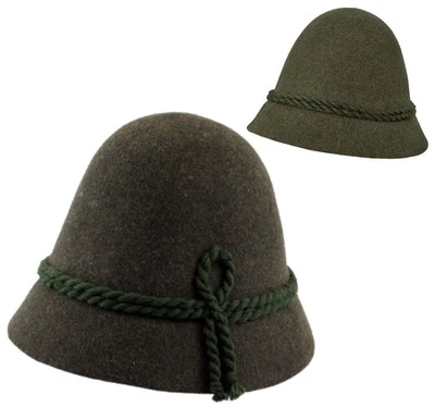 LACHASSE® La Chasse® Schinderhannes-Trachtenhut Stopselhut Jagdhut Försterhut oliv & braun