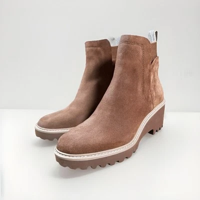 Dolce Vita Suede Waterproof Ankle Boots Huey H20 Brown Women’s Size 6.5 Booties - Image 1 of 4