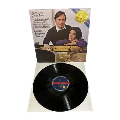 Vtg Cecile Licad & Claudio Abbado Record Rachmaninoff Piano Concerto No 2 Promo Foto 1 de 4