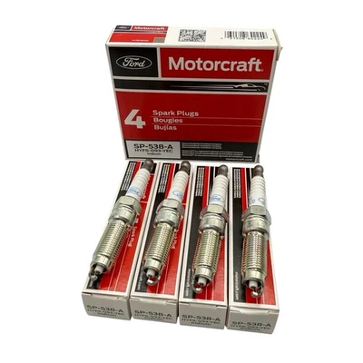 4-pack Genuine Motorcraft 2015-2018 Focus Iridium Spark Plugs SP-538-A Ford OEM - Image 1 of 4