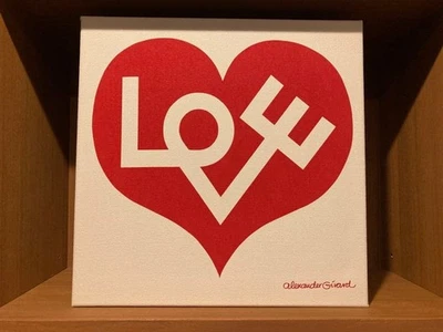 Alexander Girard "LOVE HEART" Panel Tela Decoración Pared Foto 1 de 4