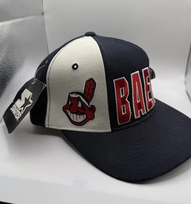 Gorra Cleveland Indians Starter Tri-Power Snapback Chief Wahoo Años 90 Rara Nueva con Etiquetas Foto 1 de 4
