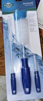 Nuevo - Drinkwell Mascota Gato Perro Fuente 3 Cepillos Kit de Limpieza Foto 1 de 2