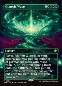 Genesis Wave- Foundations Borderless Foil MTG-NM - Picture 1 of 1