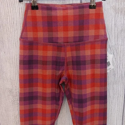 Beyond Yoga Leggings Small Chai Winter Check Softmark Midi High Waist PY3243 - Image 1 of 4