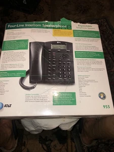 ATT 955 EXPANDABLE TELEPHONE SYSTEM.4-LINE INTERCOM SPEAKER PHONE TESTED, NO AC - Picture 1 of 4