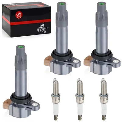 3 varillas de bobina de encendido + bujía de iridio para Can-Am Maverick X3 Max R RR Turbo Foto 1 de 4