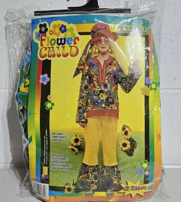 Disfraz Costumania Adulto Flor Niño Talla Única Halloween Hippie Años 60 70 Paz Foto 1 de 4