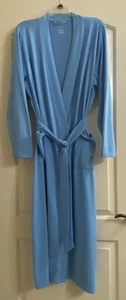 J JILL SLEEP Long Sleeve Cotton Blend Long Robe XL-powder Blue - Picture 1 of 9