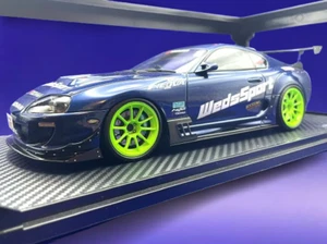 *SUPER RARE* 1/18 Ignition Model Toyota Supra JZA80 RZ ORIDO-STREET Ver. Blue - Picture 1 of 19