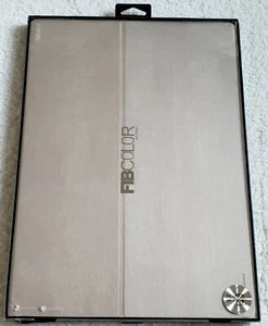 For iPad PRO 12.9" X-Level FIBCOLOR Ultra Slim Full Cover Flip Case/Stand GOLD - Picture 1 of 11