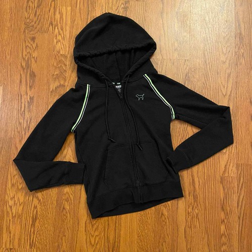 UNDERCOVER Giacca ROSA Victoria's Secret nera con zip davanti taglia S