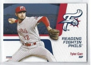 2022 Reading Fightin Phils (Double A-Philadelphia Phillies) Tyler Carr