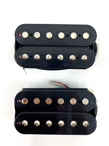 Gotoh Classic Humbucker Neck and Bridge Pickup Set - Black - Picture 1 of 6
