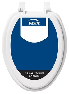 Bemis 1400TTA White Elongated Molded Wood Toilet Seat - Picture 1 of 3