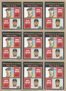 Lote de (11) Topps Heritage James Marvel/Dario Agrazal #27 Rookie Stars 2020 - Imagen 1 de 2