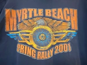 Vintage Bike Week T-Shirt Myrtle Beach Spring Rally 2001 Motorrad XL dunkelblau - Bild 1 von 5