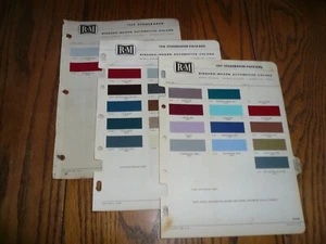 1957 1958 1959 Studebaker R & M Paint Colors Samples Chips - Vintage - 3 Years - Picture 1 of 1