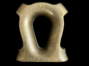 Newco KC, MO Bronze Seil Kausche 3 für Kunststoffseil Pat 3 174 780 - Bild 1 von 5