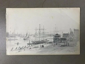 JAN MICHIEL RUYTEN (1813-1881) 'Rivier Dorth' Ijssel bij Gorssel 1850 ALTMEISTER - Bild 1 von 4