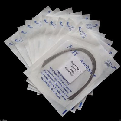 10 piezas Ortodoncia Dental NITI Super Elástico Rectangular Arco Alambre Ovoide/Natural Foto 1 de 4