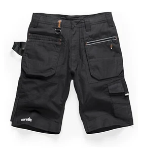 Scruffs Ripstop Trade Work Shorts Black with Holster Pockets - BNWT - 28" Waist - Picture 1 of 3