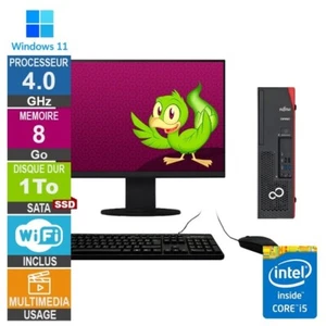 Fujitsu D738/E94+ DTL i5-8400 4GHz 8Go/1To SSD Wifi W11 + Ecran 19 - Photo 1/1