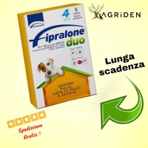 FIPRALONE DUO CANE 2-10 kg Tg. PICCOLA 2-4-6-8-12 PIPETTE CONTRO PULCI E ZECCHE - Foto 1 di 1