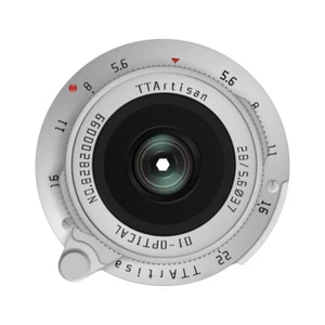 TTartisan 28mm F5.6 Lens Super Aperture Leica M mount M3 M6 M9 M10 M240 Sliver - Picture 1 of 6