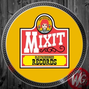 ONE DJ Turntable Slipmat 12 inch - MIXIT OLD FASHIONED RECORDS 100% SUCKA FREE - Picture 1 of 1
