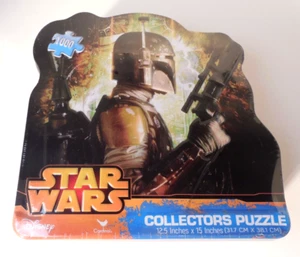 Star Wars Mandalorian Boba Fett Collectors Puzzle Embossed Tin 1000 Pcs 12.5x15 - Picture 1 of 3