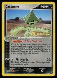 Cacturne - 27/108 - Pokemon Card Ex Power Keepers Prerelease Promo Rare - LP - Imagen 1 de 4