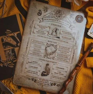Geek Gear Wizardry Harry Potter Hogwarts First Year School List poster print NEW - Picture 1 of 1