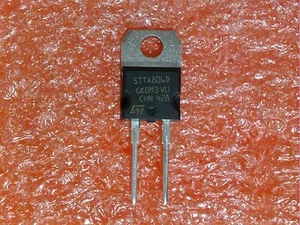 5 PCS ST STTA806D "TURBOSWITCH" 600V 8A TO-220AC ULTRA FAST HIGH VOLTAGE DIODE - Picture 1 of 6
