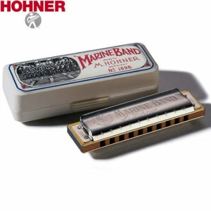 Hohner Marine Band Harmonica ( KEY OF F ) 1896FX Diatonic Harp - Picture 1 of 1