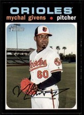 2020 Topps Heritage Base #237 Mychal Givens - Baltimore Orioles