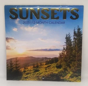 SUNSETS 2025 - 12 Month Wall Calendar 6x6 - Picture 1 of 5
